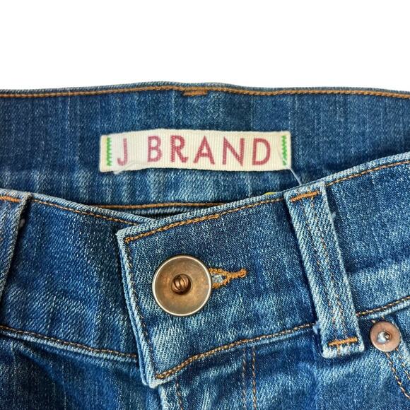 J Brand Mid Rise Dark Wash Flare Jeans Size 25 - Picture 2 of 6